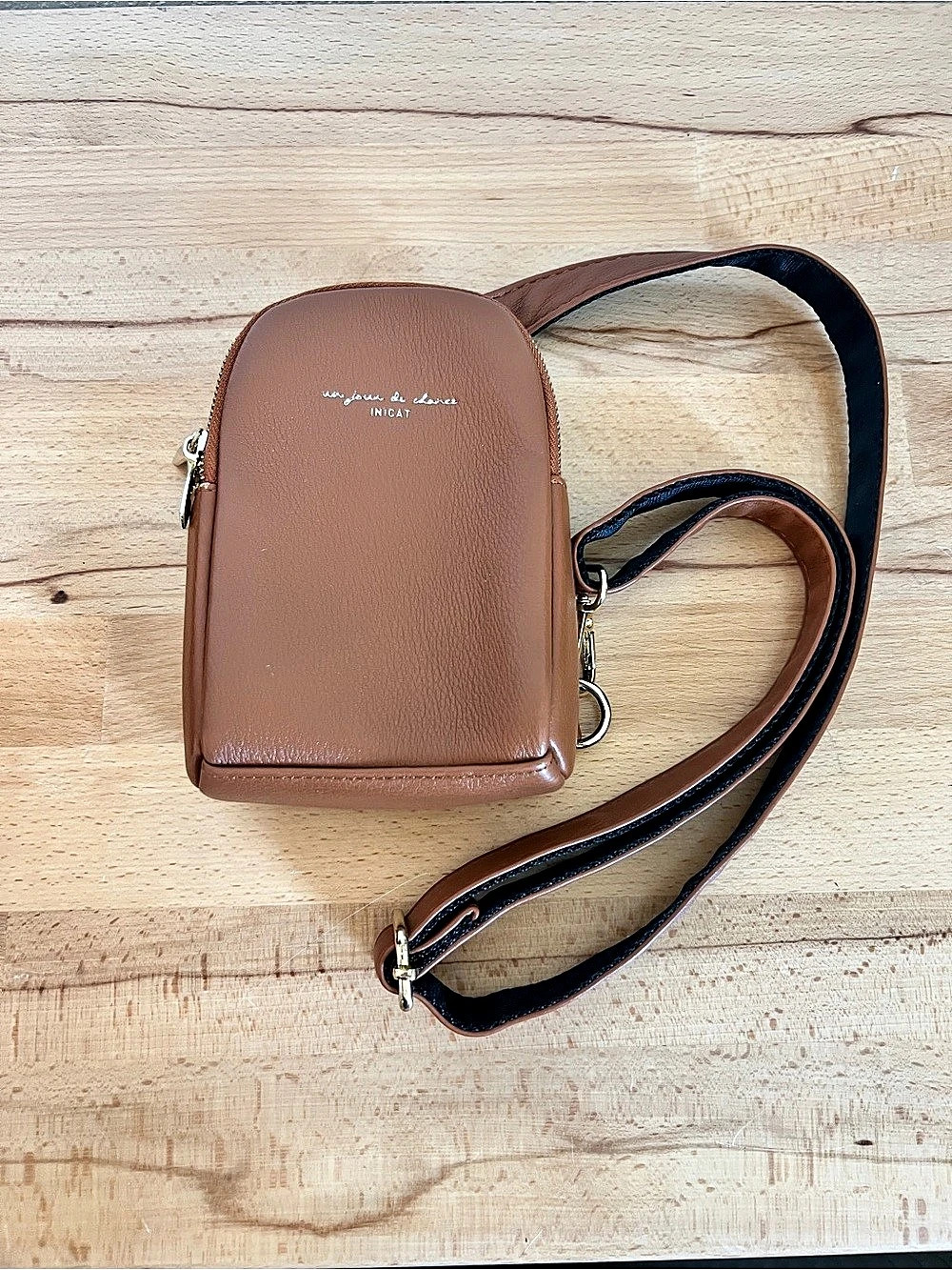 INICAT Travel Small Sling Crossbody Phone Bag Brown